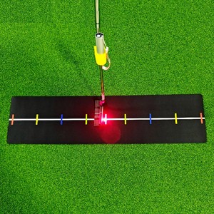 SwingPerfect Golf Laser Laser per l'allenamento del ritmo di putting, Tappetino riflettente per esercitazioni senza palla, Ausili per il controllo della distanza - Product Image 1