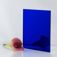Bleu Rouge Vert Violet Jaune Acrylique Miroir Coloré PMMA Miroirs En Acrylique De Pluseurs Couleurs 1/17 "Miroir Feuille Lucite