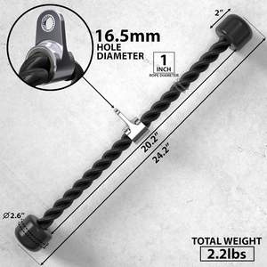 Accessori per la palestra per la casa rivestiti con puleggia per il Fitness per allenamento con cavo a discesa - Product Image 3