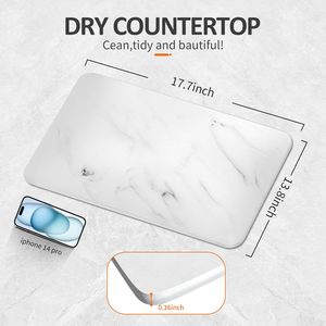 New Hard Diatomite Eco-Friendly Quick Drying Absorbent <b>Kitchen</b> Counter Mats for Faucet Dish Drying Tray 30x40cm - Product Image 2