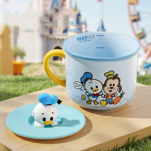<span class=keywords><strong>Taza</strong></span> de Café de Cerámica con Tapa de Mickey Mouse y Minnie Mouse, Apta para Lavavajillas y Microondas, <span class=keywords><strong>Taza</strong></span> Infantil para Beber, Regalos Promocionales Empresariales - Product Image 3