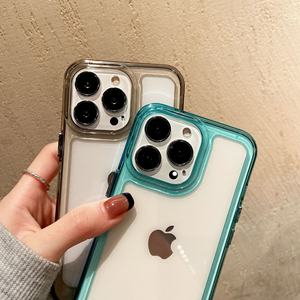 Ultra grueso 2mm claro TPU PC Premium parachoques teléfono caso para <span class=keywords><strong>iPhone</strong></span> 16 Pro Max suave protector suave TPU <span class=keywords><strong>funda</strong></span> para teléfono móvil - Product Image 6