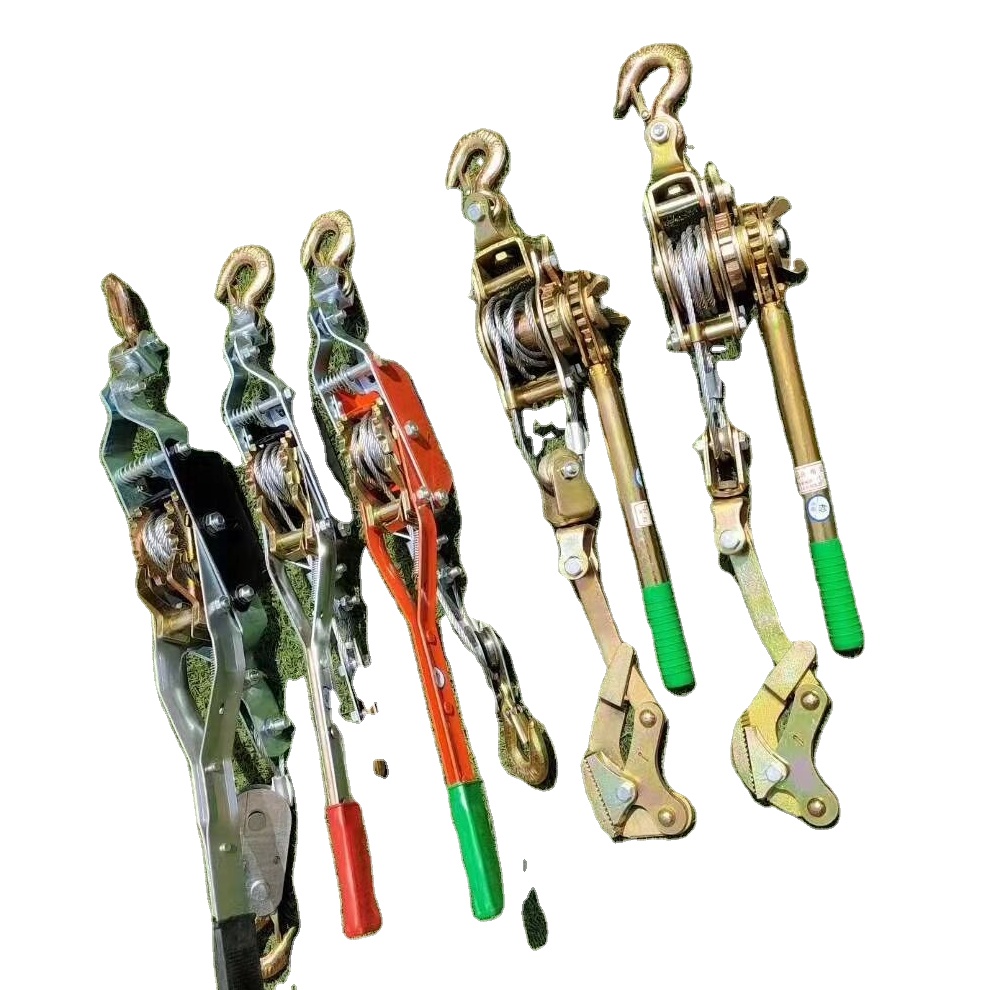 1 tấn Wire Rope tightener/tay puller/Manual Ratchet Wire Rope puller và các công cụ tời tay winch puller Cáp