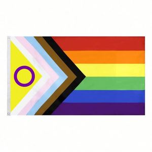 Banderas del Orgullo Gay LGBT Personalizadas de Primera Calidad al por Mayor, Bandera Arcoíris de 3x5 pies, Banderas Transgénero y Bisexuales - Product Image 4