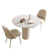 Ensemble de table à manger moderne Dishi 4-6 places Ronde et carrée en marbre pour la maison et le restaurant Meubles de salon