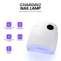 Sèche-ongles portable rechargeable professionnel 96W, lampe à ongles UV/LED sans fil, lumières UV pour les ongles