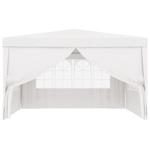 White 13.1'x13.1' Wedding Party <b>Tent</b> With Side Walls Aluminum <b>Frame</b> Quick Opening Outdoor Use - Product Image 4