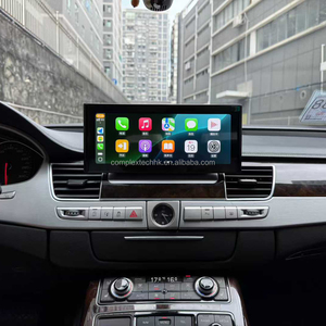 Lecteur multimédia Android pour voiture avec navigation GPS, écran 12,3 pouces, puce Qualcomm, autoradio, unité principale pour <span class=keywords><strong>Audi</strong></span> A8 A8L D4 2011-2017, CarPlay - Product Image 2