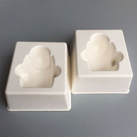 Plateau en pulpe pour produits électroniques écologiques, insert en pulpe biodégradable blanc pressé à l'état humide, petit plateau en papier