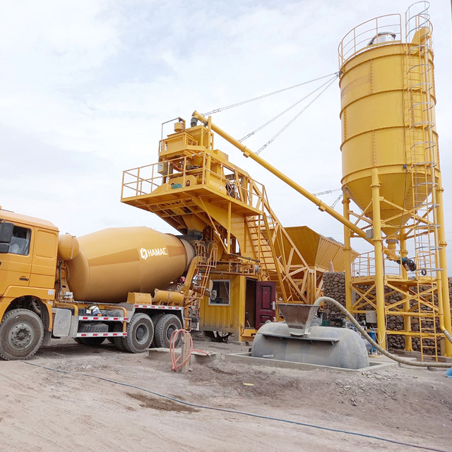 50m3/h 60m3/h China Mobile Automatic Portable Ready Mixed Concrete Cement Wet Batch Mixing Batching Plant for Sale Price