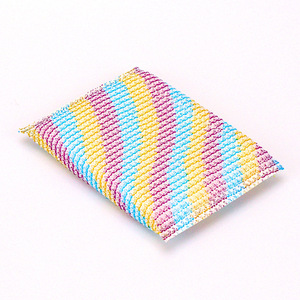 Kitchen Sponge Rainbow Cleaning <b>Block</b> Double Sided Dishwashing Cloth Thickened Square <b>Shape</b> For Pots Pans Bowls - Product Image 3
