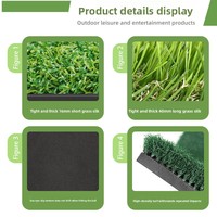 Nouveau Tapis de Golf GOLF à Trois Types de Gazon, Épaissi, Durable, pour Tee à Gazon Long, Tapis de Pratique et Cages de Golf