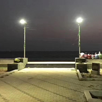 Lampu Jalan LED Lot parkir dengan lensa optik, lampu jalan papan cuci untuk lampu jalan raya pelindung petir