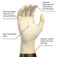 Gants d'examen en latex verts anti-coupures, jetables, sans poudre, non stériles, pour usage en laboratoire
