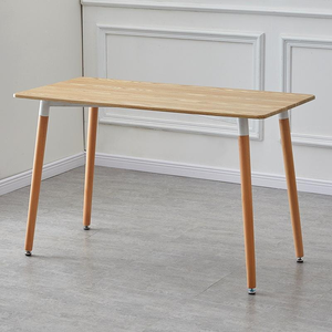 Promotions de mars : Meubles de salle à manger pas chers, table à manger en MDF noir avec pieds en bois de hêtre, tables à manger pour restaurants - Product Image 6