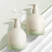 Flacon de lotion rond à épaule de 300 ml produit en usine, flacon en plastique PET, flacon pompe pour lotion cosmétique, gel douche