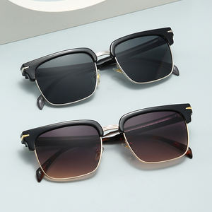 نظارات سوداء <span class=keywords><strong>Halfrim</strong></span> رياضية Tr90 إطار نظارات شمسية للرجال نظارات قيادة ذات العلامات التجارية للرجال في إطار معدني - Product Image 3