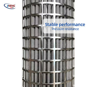 Attrezzatura di filtrazione cilindrica industriale del filtro pieghettato della rete metallica dell'acciaio inossidabile del diametro 65mm - Product Image 4