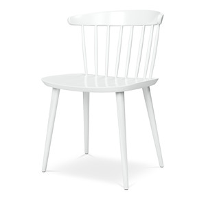 HMS Heavy Duty in plastica bianca con doghe, sedia laterale da pranzo per Home Office, ristoranti e salotti, mobili in plastica PP - Product Image 4