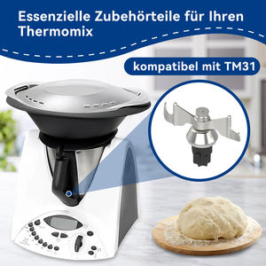 Accesorios para Máquinas de Cocina, Cuchilla de Repuesto para Amasadora, Acero Inoxidable, Semiautomática, Compatible con Thermomixs TM5/6/31 - Product Image 4