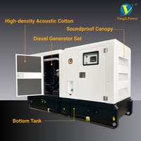 Groupe électrogène diesel 300KVA 500KVA avec capot super silencieux 50/60Hz triphasé, démarrage automatique ATS