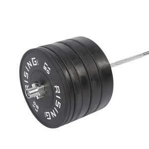 Tăng thể dục Bumper tấm tạ trọng lượng miễn phí trọng lượng cao su Bumper tấm màu đen LB Bumper tấm - Product Image 3