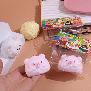 Juguete de Peluche de Cordero TPR Súper Suave al por Mayor, Nuevo Juguete de Peluche de Tres Piezas para Descompresión, Bola de Peluche de Rebote Lento con Sensación Blanda para Apretar - Product Image 4