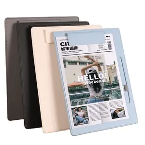 Clipboard A4 Size Restaurant Menu File Board Holder Magnetic File Board Holder With Pen Insert A4 Pu Leather Clipboard