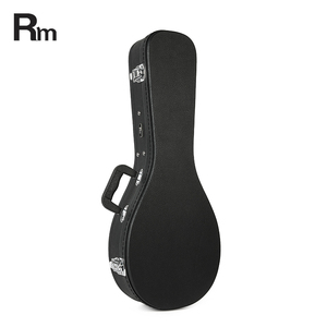 Étui à <span class=keywords><strong>mandoline</strong></span> humidifié de luxe en forme de A Étui à instruments de musique en cuir et en bois imperméable par Mandolin-MA - Product Image 1