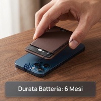 Tempat kartu dompet pria mini 4 buah, silikon, logam, dengan klip uang, 2 penutup, pelacak GPS AirTag lucu.