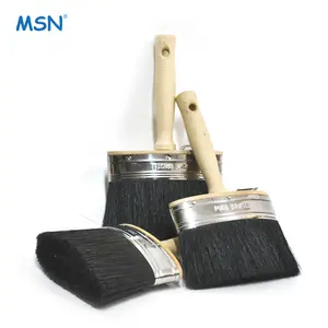 MSN Blended Borste Oval Brushes Holzgriff mit rostfreien Haken Decken wandzaun Pinsel