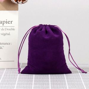 Wholesale Jewelry Storage Velvet Cloth Gift Packaging Drawstring Bag With Custom Logo - Product Image 4