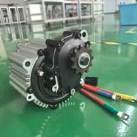 Moteur DC Sans Balais à Grande Vitesse 72V 15KW, Moteur Pédalier pour Vélo Électrique, Kart, Moto Tout-Terrain, Kit de Conversion de Vélo Électrique