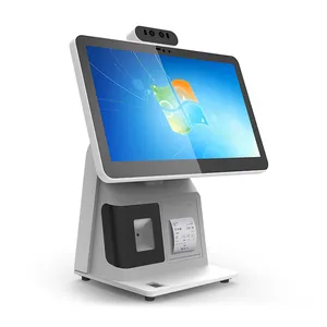 intel3 2g/4G+128g 15.6g single capacitive touch screen with pos printer all one windows /android cashier