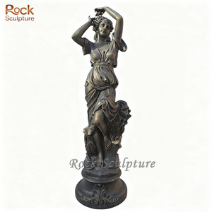 Statue artigianali in resina di vetro a grandezza naturale delle quattro stagioni dea stile europeo decorazione del cortile - Product Image 5