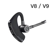 Casque V9 BT 5.2 Mini casque d'affaires simple crochet d'oreille de sport micro sans fil pour casque de pilote casque de sport