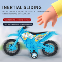 Moto tout-terrain de plage à friction en plastique, style simulé, jouet classique à pression pour enfants