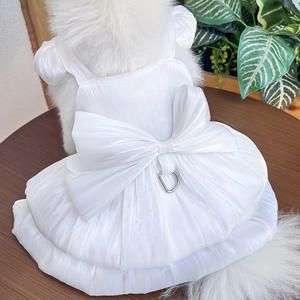 Robe de mariée pour animaux de compagnie robe nœud <span class=keywords><strong>jupe</strong></span> chien chat vêtements tirer ours en peluche printemps/été chiot vêtements chien vêtements pour petits chiens - Product Image 6