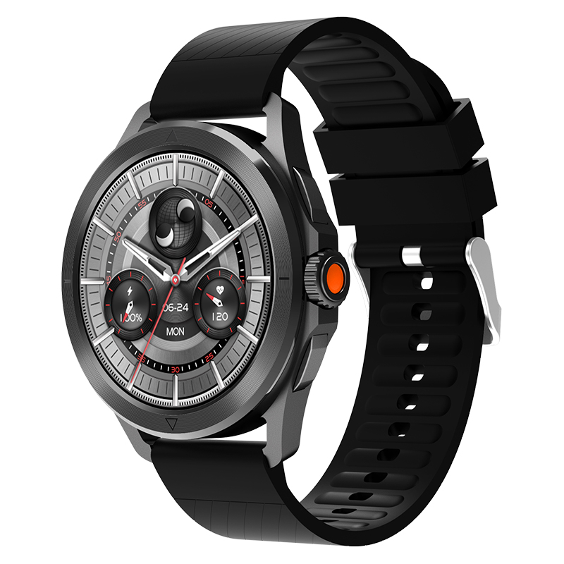 Bracelet de montre en silicone noir