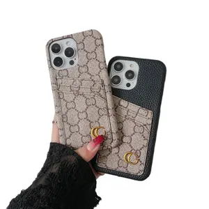 2024 Europe and the United States hot selling luxury designer style card bag mobile phone case for iPhone15Promax 15 14Pro 13 12