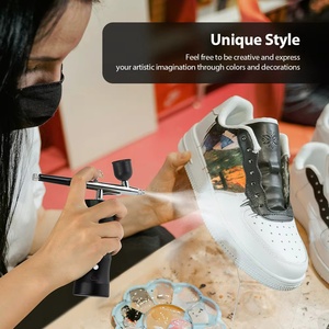 Aérographe multifonctionnel avec compresseur pour nail art, peinture sur gâteaux, peinture sur chaussures et tissus - Product Image 5