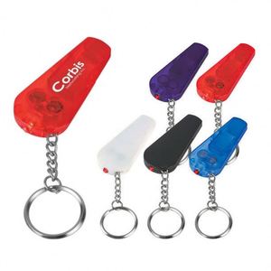 Llavero de Doble Función con Logotipo Personalizado de Alta Calidad, Silbato de Bolsillo, Linterna Roja, Pilas Incluidas - Product Image 1