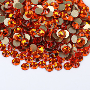 Strass en verre doré SS6-SS30, cristal AB, non thermocollants, haute qualité, pierres plates pour nail art, bricolage et décorations - Product Image 4