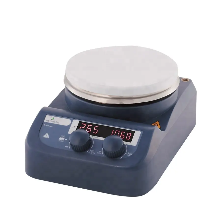 550C LED Hotplate Magnetic Stirrer With Heating Plate Liquid Mixer Lab Stirrers Mixer Chemistry Equipment With Stir Bar