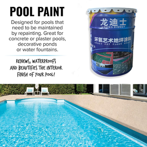 高硬度环氧树脂砂地坪漆简刷应用大理石效果自流平液体涂料用具涂料 - Product Image 2