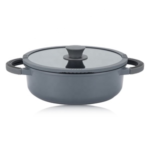 Poêle à frire antiadhésive en aluminium moulé sous pression en vente chaude ustensiles de cuisine modernes casserole à sauce woks populaires maison <span class=keywords><strong>restaurant</strong></span> casserole - Product Image 4