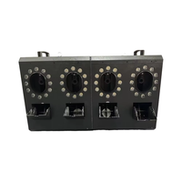Machine à bulles de fumée LED RGBW DMX télécommandée 110V/220V à quatre orifices pour mariage, fête, scène, DJ, club