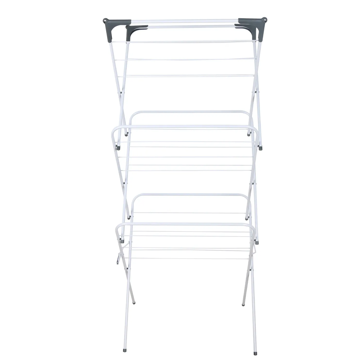 3 Tier Airer Cloth Dryer Metal Clothes Laundry Folding Horse Rack Indoor Outdoor Clothes Airers Drying Rack