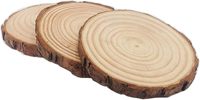 Tranches de bois naturel non finies, 12 pièces, 3,5-4 pouces, écologiques, couleur personnalisable, kit artisanal rustique, décorations de Noël DIY, mariage