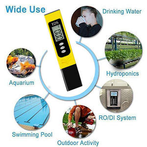 Testeur de qualité de l'eau TDS jaune de haute précision | 0 - 9990PPM large gamme de tests OEM/ODM certifié CE & RoHS format de poche - Product Image 6